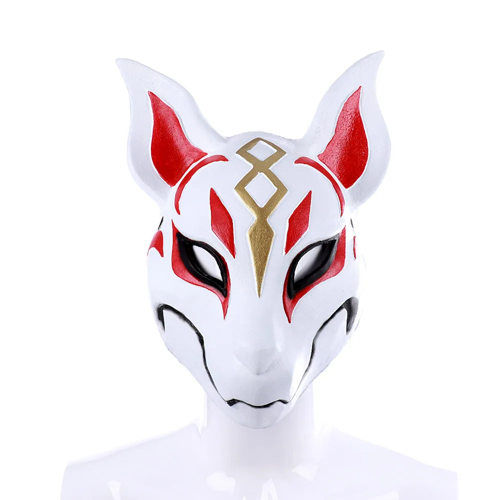 

Cospty Anime Expo 3D Carnival Halloween Party White Fox Cosplay Masque Costume Fortnited Mask