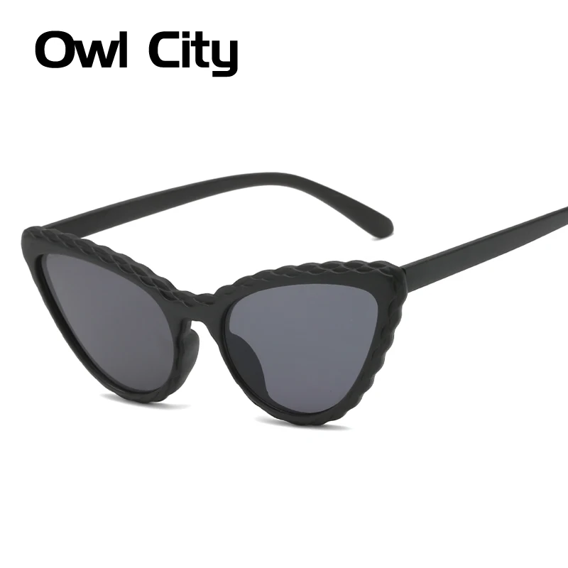 

Cat Eye Sunglasses Women Vintage Female Sunglass Wave Print Brand Designer Ladies Sun Glasses Retro Cateye Womens Shades UV400