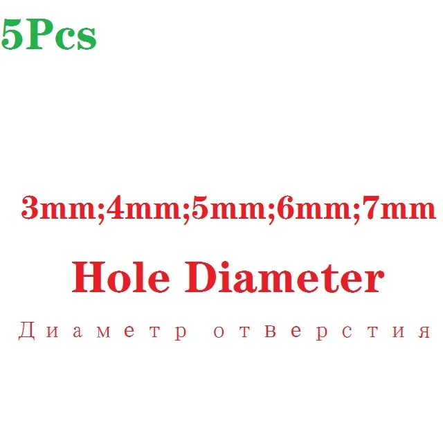 5Pcs DIY Кожа дырокол инструмент Качество высокоуглеродистой стали ремесло полые металлические уплотнения пластиковые резиновые аксессуары профессиональный - Цвет: 5Pcs