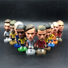 10 pces soccerwe 6.5cm altura bonecas de futebol escolha aleatória messi figura vendas quentes
