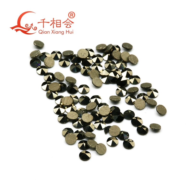 200 шт для сумки круглой формы от 1 мм до 2 мм натуральный марказит Свободный Камень для ювелирных изделий DIY qianxiang hui