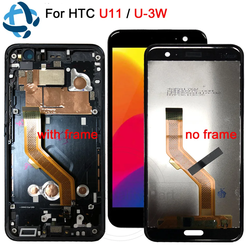 

5.5''For HTC U11 LCD Touch Screen Glass U-3w U-1w U-3u Digitizer with Frame For Display HTC U11 LCD Touch Screen Replacement