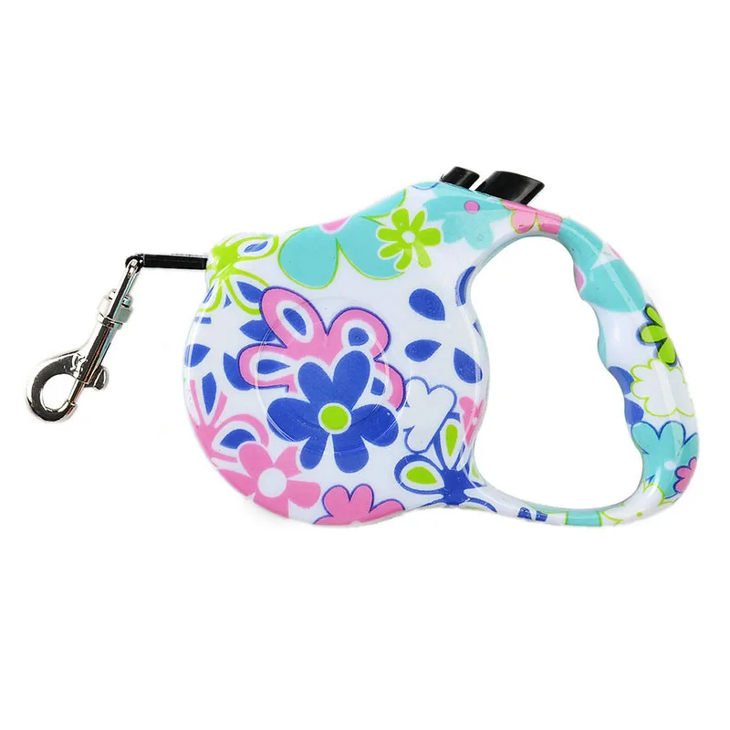 Printed Retractable Leash For Dogs Extending Puppy Walking Leads Puppy Pet Dog Running Leashes Great Product For Walk the Dog 