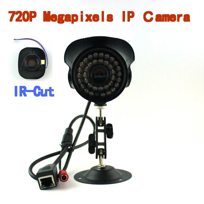 

ONVIF 2.0 720P HD 1.0MP IP Camera 36LED With IR-Cut Filter Waterproof Outside Network Camera Support Smart Phone View