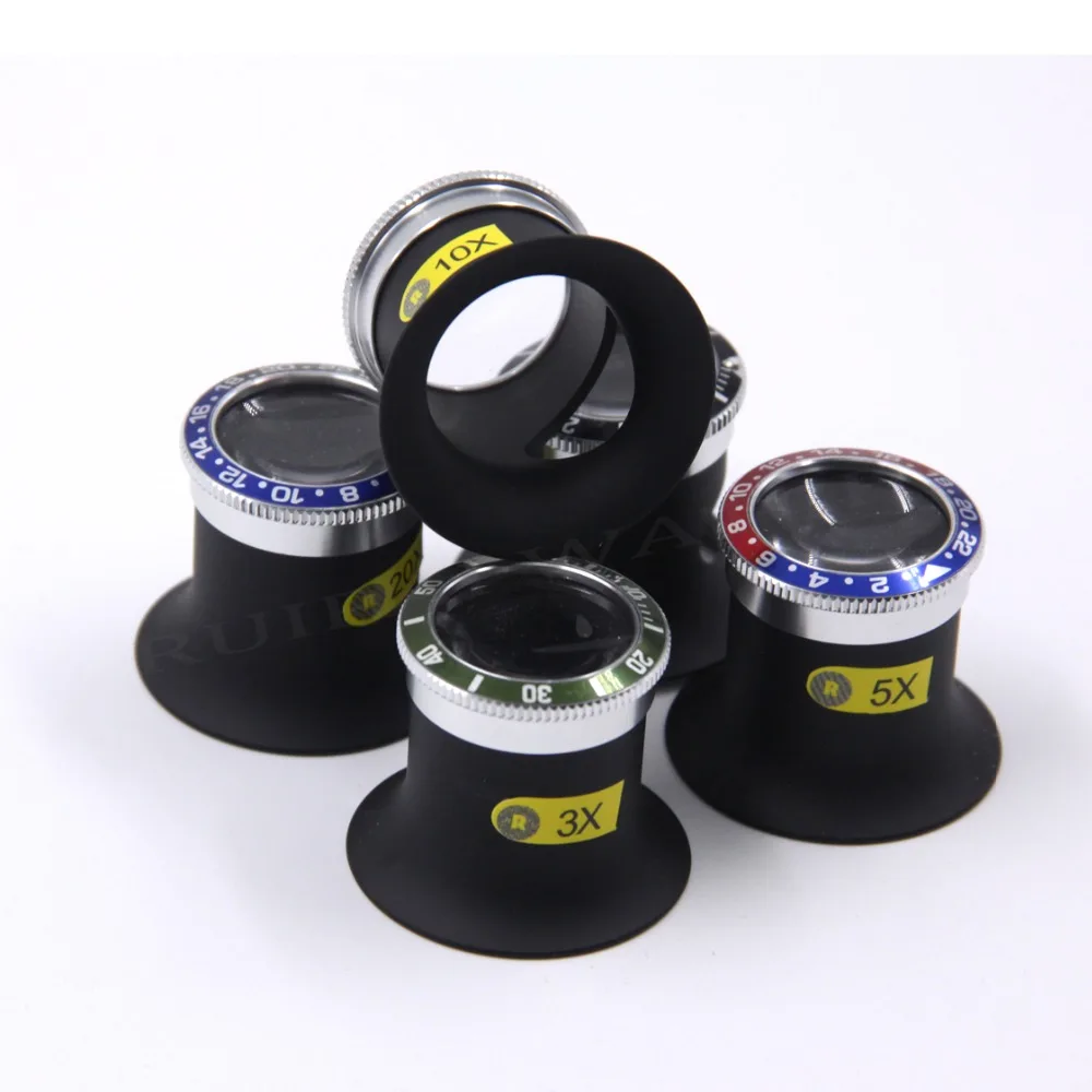 Premium Quality 3X/5X/10X/20X Watch Collectors Eye Loupe RLX SubMariner and GMT Series