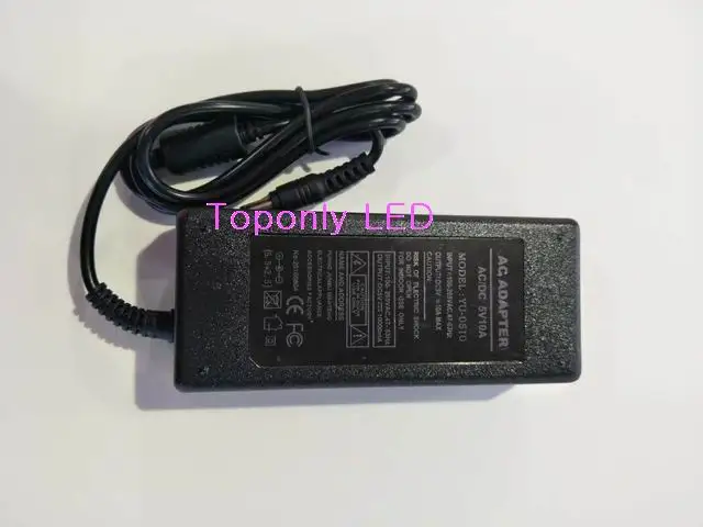 

DC5V 10A Power Adapter 50W AC100-265V Input Lighting Transformer Safe Used For LED Strips Bar Modules 50pcs/lot DHL FreeShipping