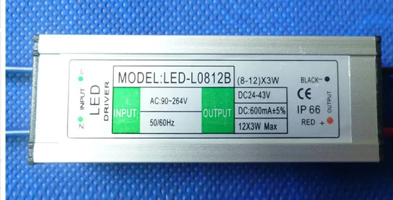 

5 pieces waterproof 8-12*3 w LED constant current triac driver AC 90-264 V / DC 24-43 V for light lamp