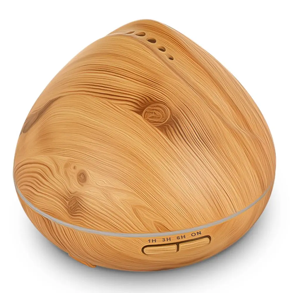 

400ml Aroma ESSential Oil Diffuser Ultrasonic Air Humidifier with Wood Grain 7 Color Changing LED Lights for Office Home Bedro