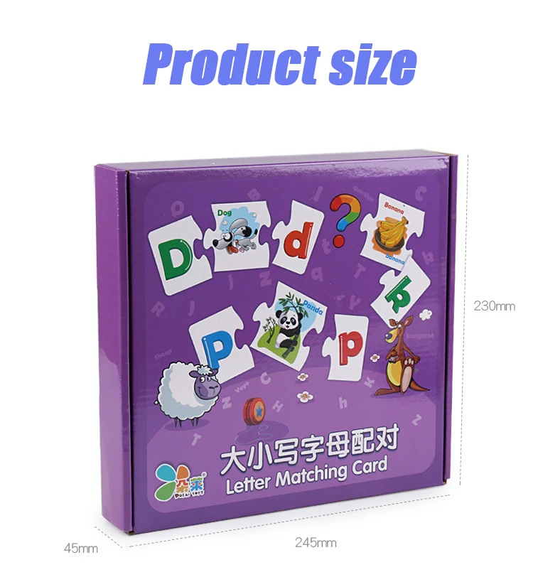 Children Large Matching Puzzle Games Early Learning Card My First Jigsaw Puzzle Toys for Children Kids Educational Toys Gift Boy