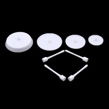 4 шт./упак. белый Fondant(сахарная) торт ногтей сахар торт формовой резец Скульптура торта прессформы торта украшения DIY инструмент для выпечки Essential