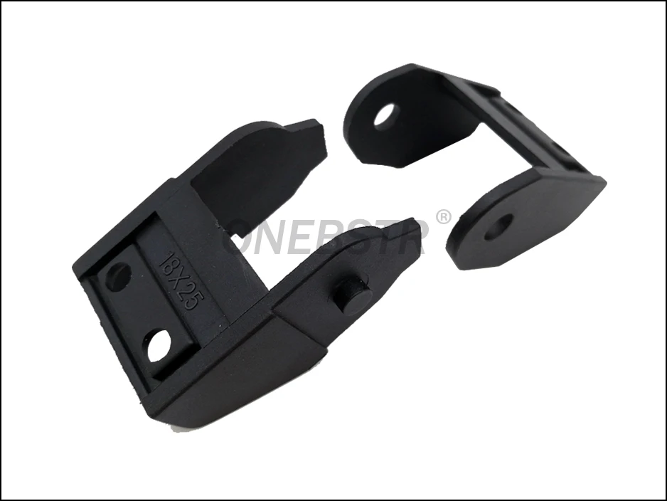 JFLO One Pair of 18x25 Drag Chain end Connectors Plastic towline Joints Cable Wire Carrier Bridge non opening drag chain jionts 9