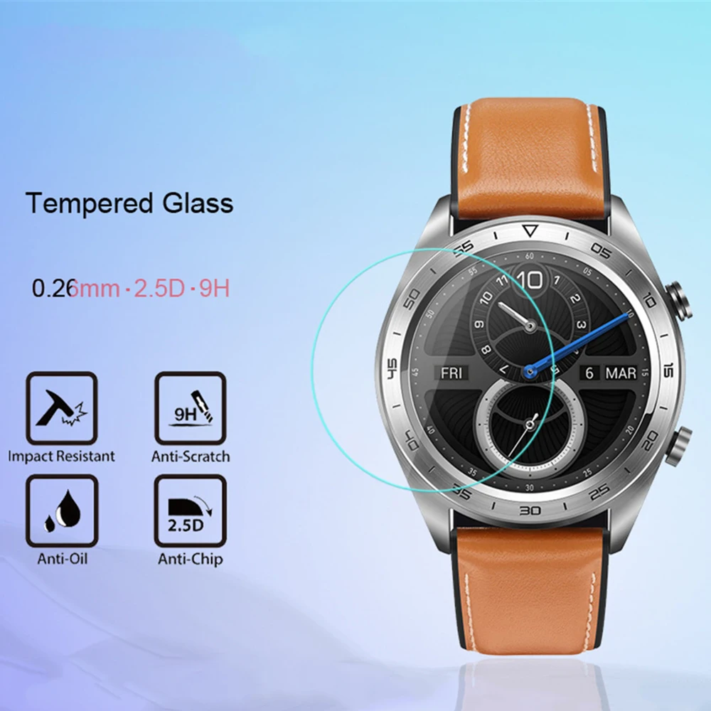 

For Huawei Honor Watch Magic Sport Smart Watch Toughened Screen Protector Cover HD Clear Tempered Glass Protective Film