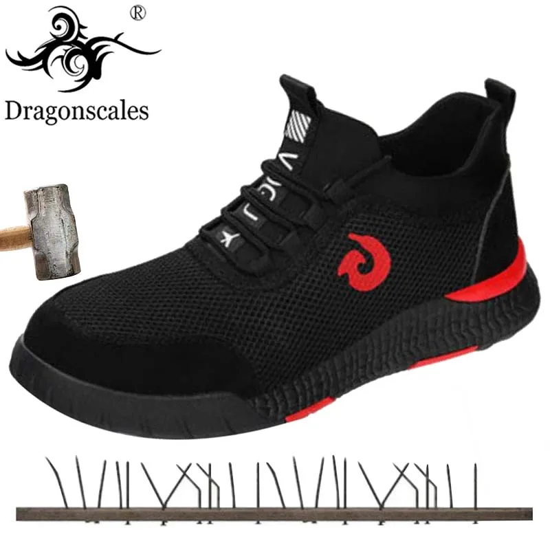 

High Quality Fashion Steel Shoes Work Safety Shoes Sports Shoes Soft Leather Safety Boots Casual Light Breathable Men's Shoes