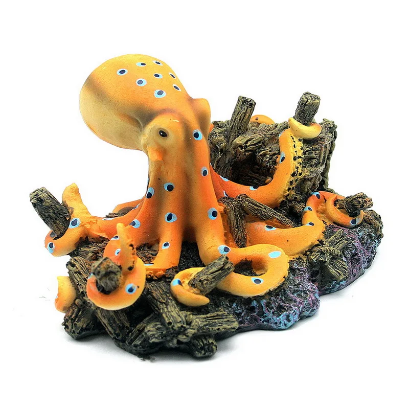 Buy Aquarium Decoration Ocean Octopus Design Landscape