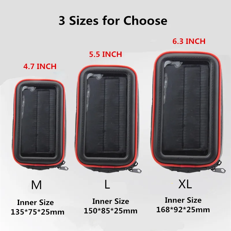  Motorcycle Phone Holder Stand 360 Rotating E-bike GPS Moto Mobile Case Support Shockproof Cover Wat