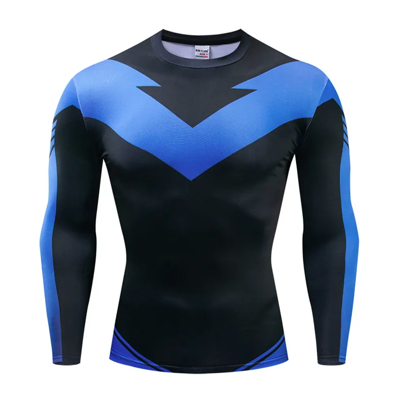 AA5 Дизайн компрессионная Рубашка футболки с 3D принтом костюм Nightwing костюм Одежда для фитнеса топы для мужчин футболки - Цвет: AA5