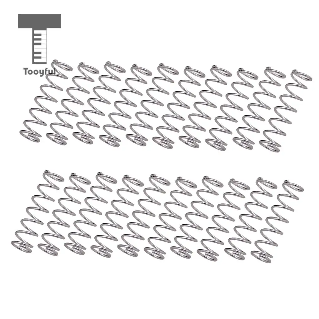 Tooyful 20pcs/set 16mm Short Straight Humbucker Pickup Mounting Springs for Guitar Bass Pickups
