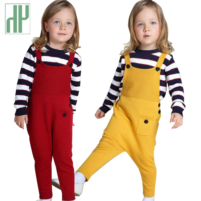 

Kids pants winte autumn Children trousers Overalls Harem Pants little Boys Girls Cotton Knitted toddler harem pants 1 5 Years