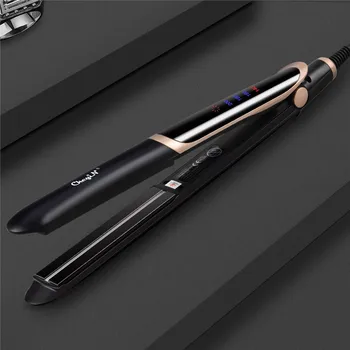 

Professional Ionic Infrared Hair Straightener Curler LED Liquid Crystal Splint Ceramic Multi-Function Straightening Curling Iron