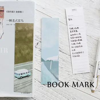 

30 pcs/box My hometown scenery paper bookmarks kawaii stationery book holder message card school supplies papelaria kids gifts