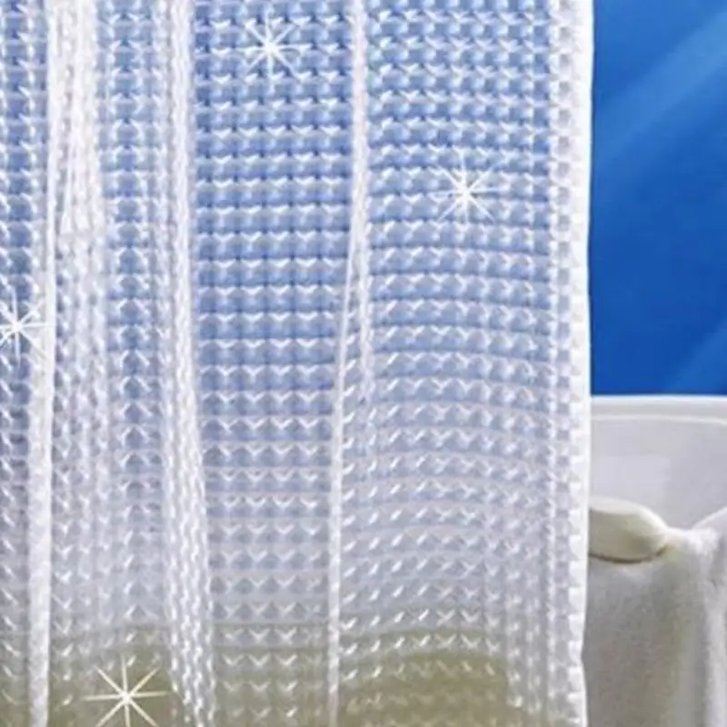 Шторка для ванной Горячий Пластик ЕВА 3D Душ Занавес Прозрачный Водный Куб Ванная Комната Занавес