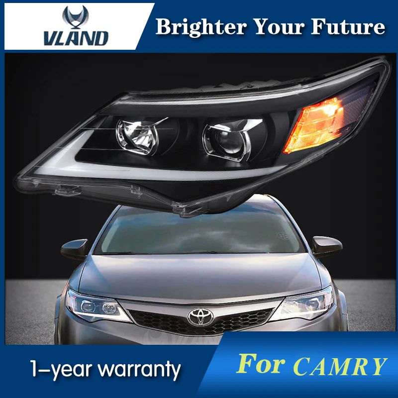 

LED Front Light for U.S Version Toyota Camry Headlights 2012 2013 2014 Head Lamps Projector led DRL