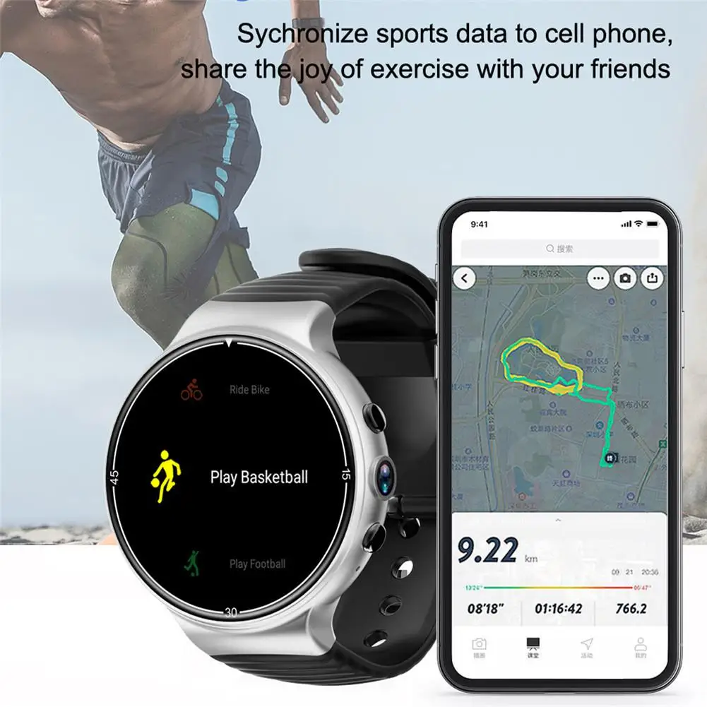 I8 Smart Watch Men/women Bluetooth HD OLED GPS Navigation Blood Pressure Heart Rate Monitor Waterproof 4G Wifi Smart Wristband