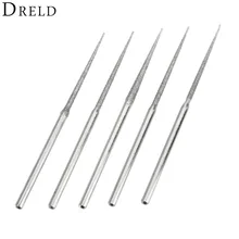 5 pièces Dremel accessoires Mini perceuse diamant tête de meulage 3mm tige fraise ensemble outil de meulage pour outil rotatif pointe trigonométrique(China)