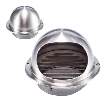

100/120/150/200/250 mm stainless steel exhaust hood, hood external wall vent cap ventilation cap air ventilation ventilation fan