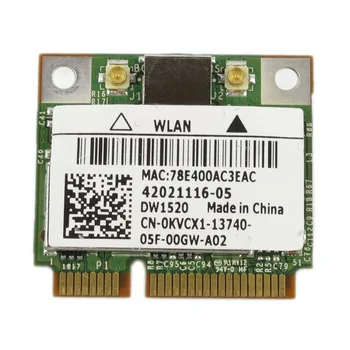 

Card for DELL DW1520 Wireless AGN Half MINI PCI-E Broadcom BCM943224HMS WIFI Card BCM4322