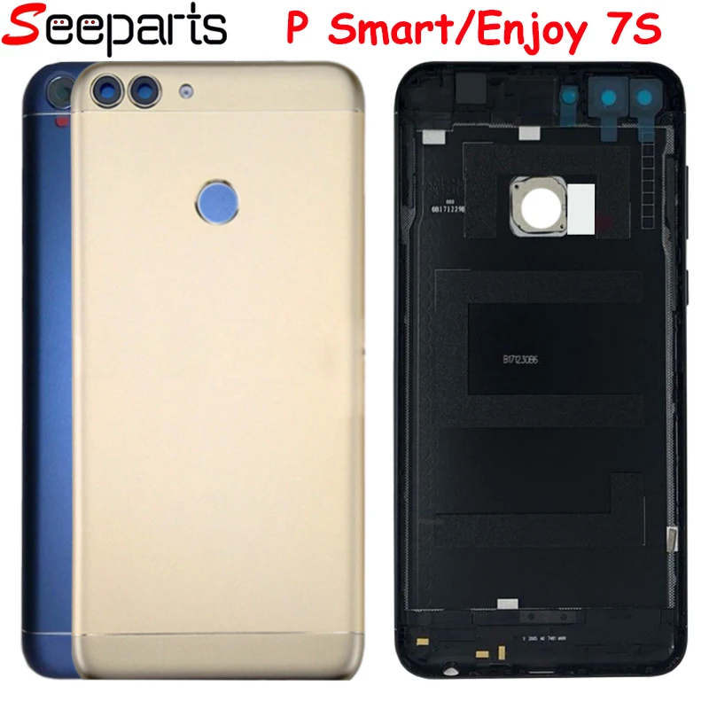 

Huawei P Smart Back Battery Cover Rear Door Housing Case For Huawei Enjoy 7S P Smart Battery Cover With Camera Lens Replacement