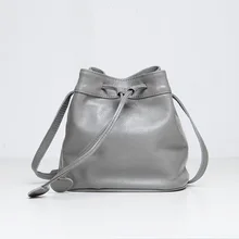 Emma Yao Frauen Leder Eimer Tasche Mini kleine Tasche Mode Leder Tasche Marke einzelner Schulterbeutel