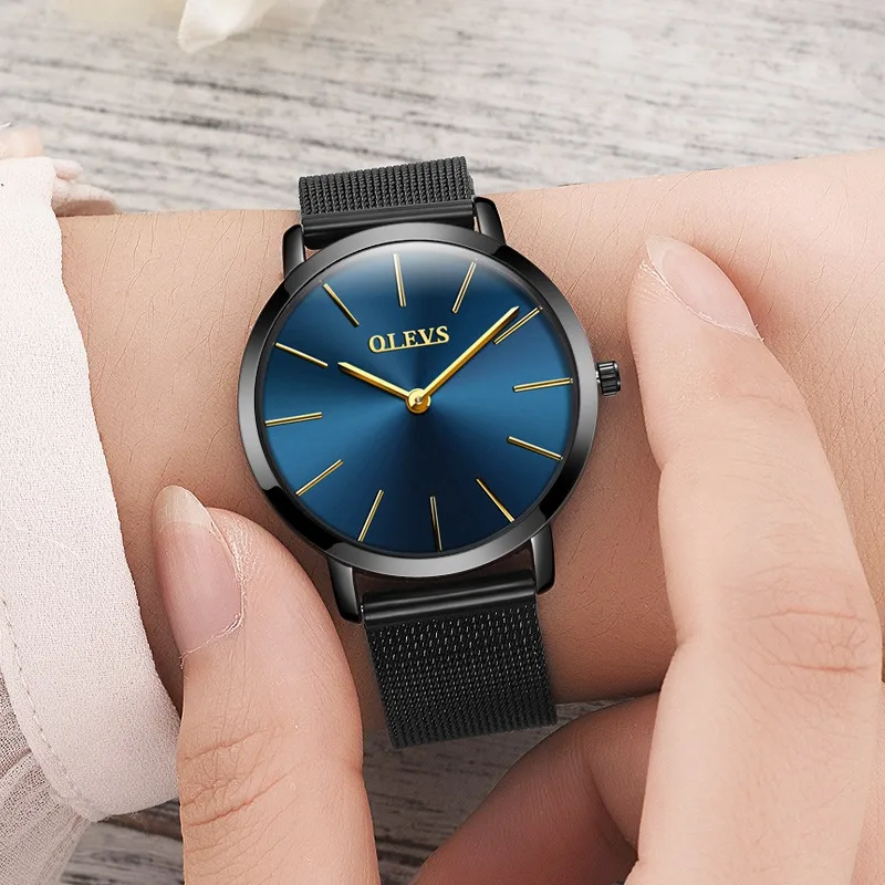 

Women Rose Gold Watch OLEVS Genuine Luxury Watches Slim Full Steel Waterproof Ladies Wristwatch 2018 Hot Sale relogio feminino