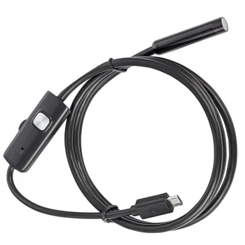 

7mm For Android USB Endoscope Camera IP67 Waterproof Lens 6 LED Pipe Inspection Borescope For PC Smartphones 1m 1.5m 2m 3.5m 5m