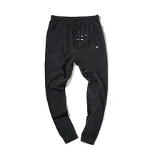 Весна Осень повседневные тонкие Jogger Drawstring зеленые черные брюки мужские повседневные печатные узкие спортивные штаны для мужчин Youths Хлопок Мальчики