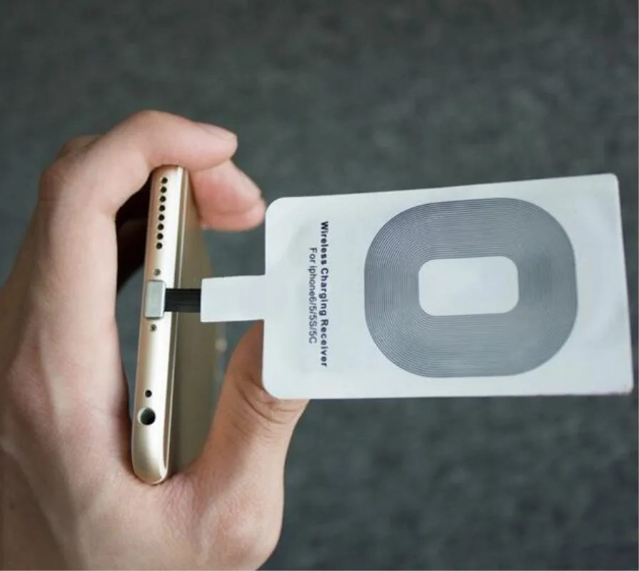 

Hoqueen 10pcs *universal Qi Wireless Charger Receiver Coil Adapter For IOS Android Micro USB for IPhone 5s 6s for Samsung Galaxy