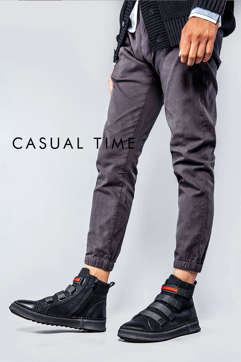 CAMTOO Spring Casual Men's Shoes Genuine Leather Men Boots Fashion Ankle Boots Platform Sneakers Comfortable Man Footwear HTB1UM8HasfrK1Rjy1Xdq6yemFXaM - CAMTOO Spring Casual Men's Shoes Genuine Leather Men Boots Fashion Ankle Boots Platform Sneakers Comfortable Man Footwear