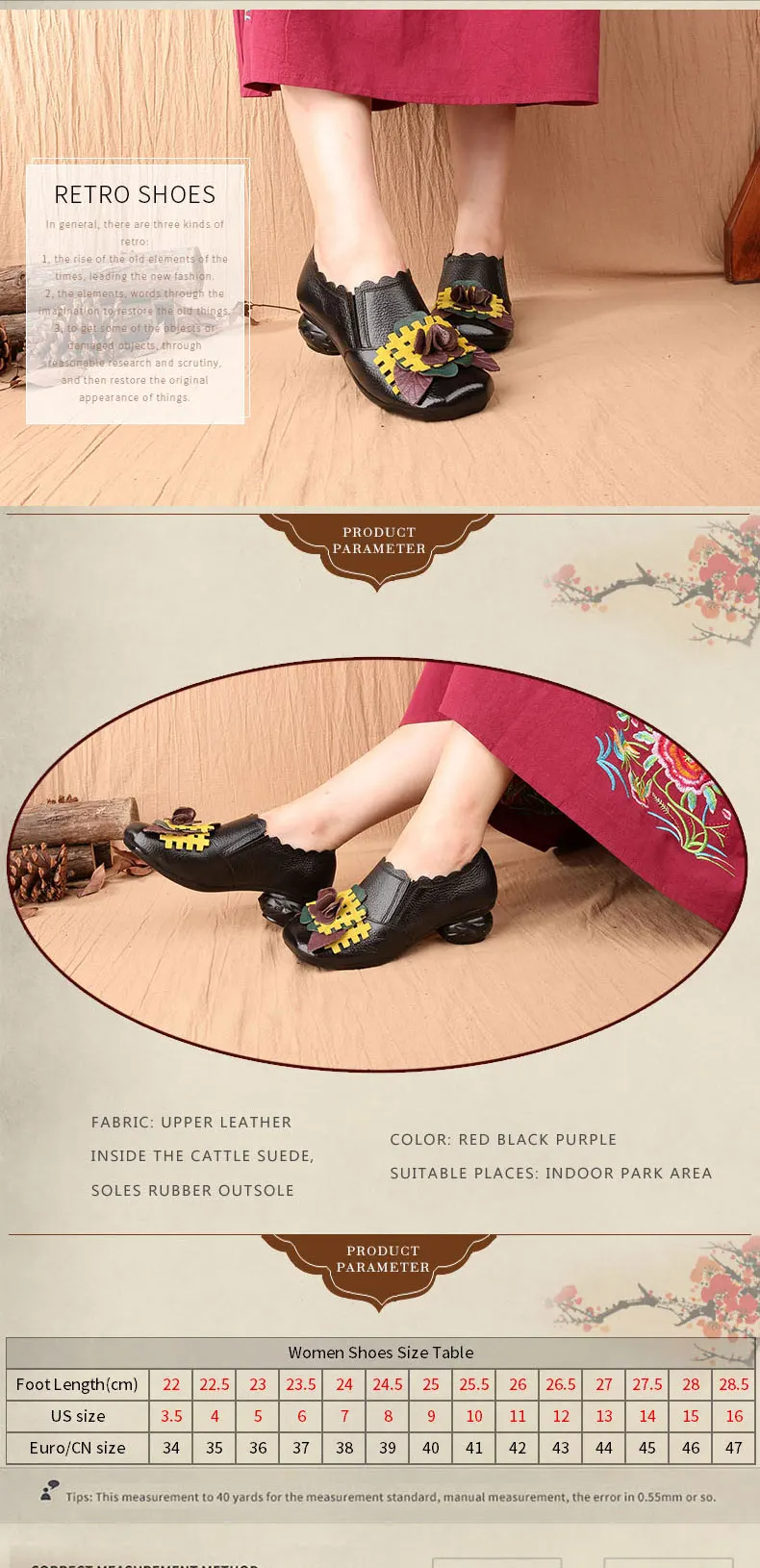 Xiuteng/сезон весна; коллекция года; женская обувь ручной работы в стиле ретро с цветочным рисунком; туфли-лодочки из натуральной кожи на не сужающемся книзу массивном каблуке; босоножки на высоком каблуке с круглым носком