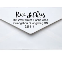 Индивидуальный заказ обратный адрес Самостоятельная Заправка чернилами штемпельная резина для свадьбы обратный адрес вечерние приглашения