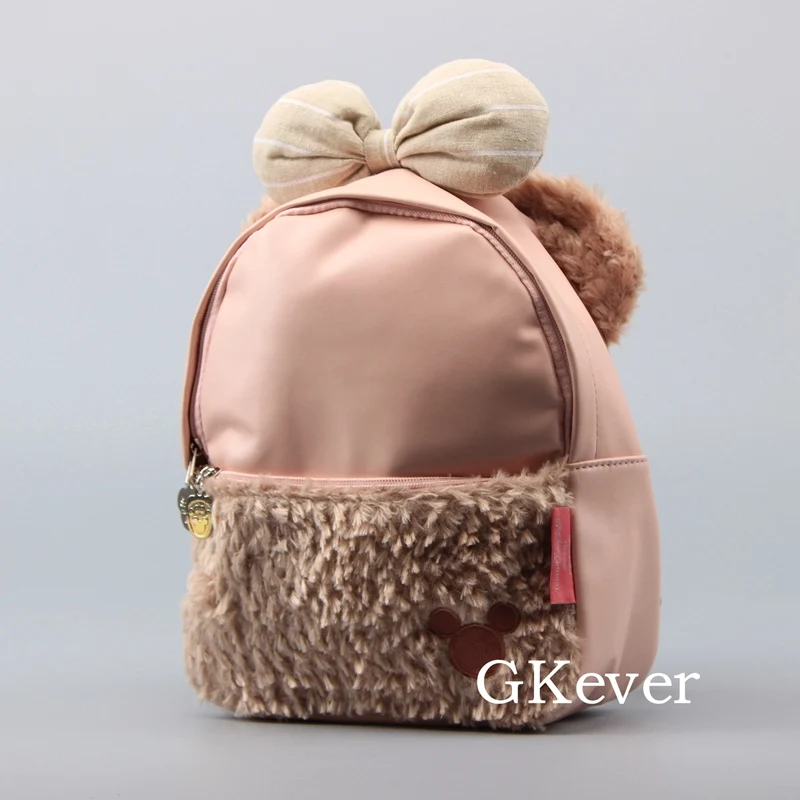 Высококачественный розовый мягкий плюшевый рюкзак с медведем шеллимеем Kawaii Duffy Bear, милый розовый рюкзак для девочек, подарок для девочек