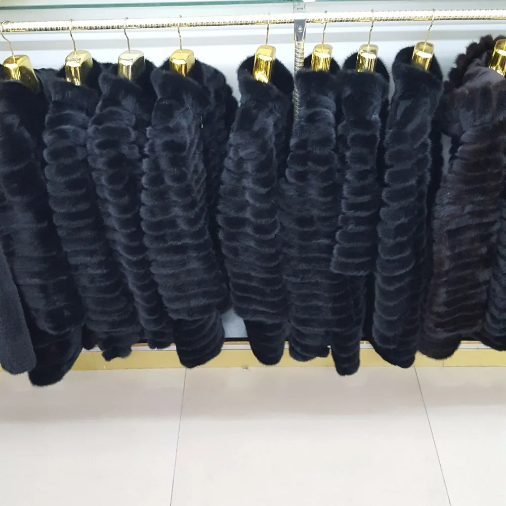 Новая Брендовая женская кожаная норковая шуба плотное пальто зимнее пальто натуральная черная Дамская кожаная норковая одежда модная идеальная