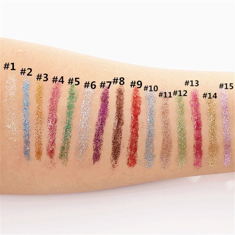 1 Pc Glitter Liquid Eyeliner Professional Makeup Eye Liner Color Pen Shinning White Gold Green Eye Maquiagem Long Lasting 1 Pc Glitter Liquid Eyeliner Professional Makeup Eye Liner Color Pen Shinning White Gold Green Eye Maquiagem Long Lasting
