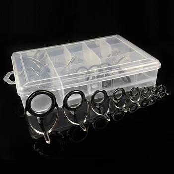 

WALK FISH 41PCS Sea Fishing Rod Guide ring Set&Stainless Steel+ceramic Circle Fishing Rod Accessories Repair Tool Rod Guides