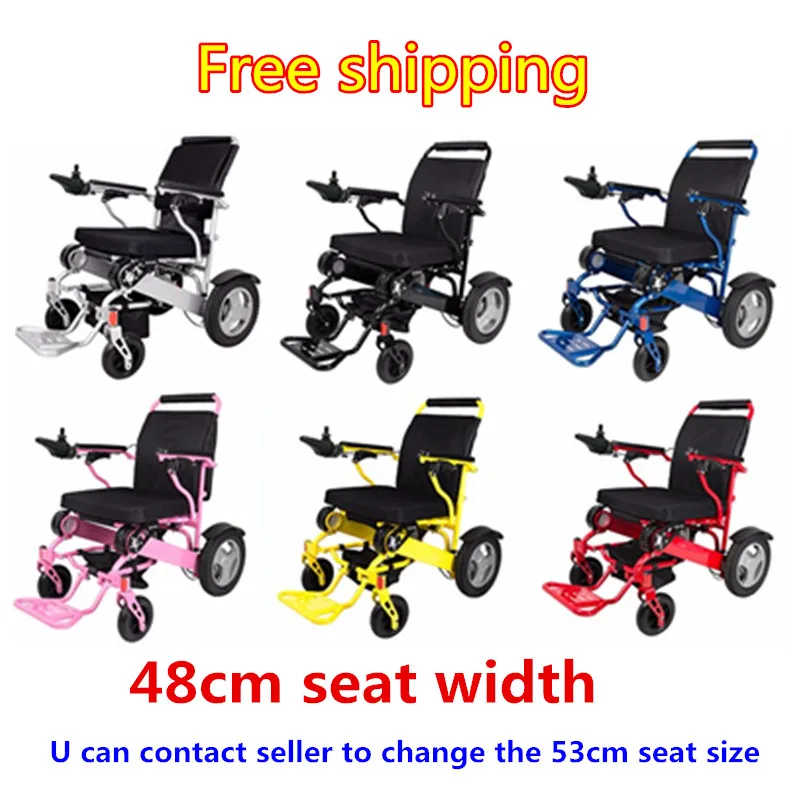 

Aluminium Alloy power motor foldable lightweight large loading capacity electric wheelchair CE approval