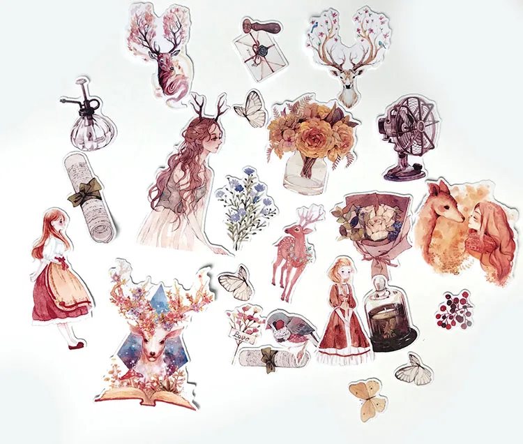 25pcs Creative Cute Self-made fashion girl Scrapbooking Stickers /Decorative Sticker /DIY Craft Photo Albu - Image 3
