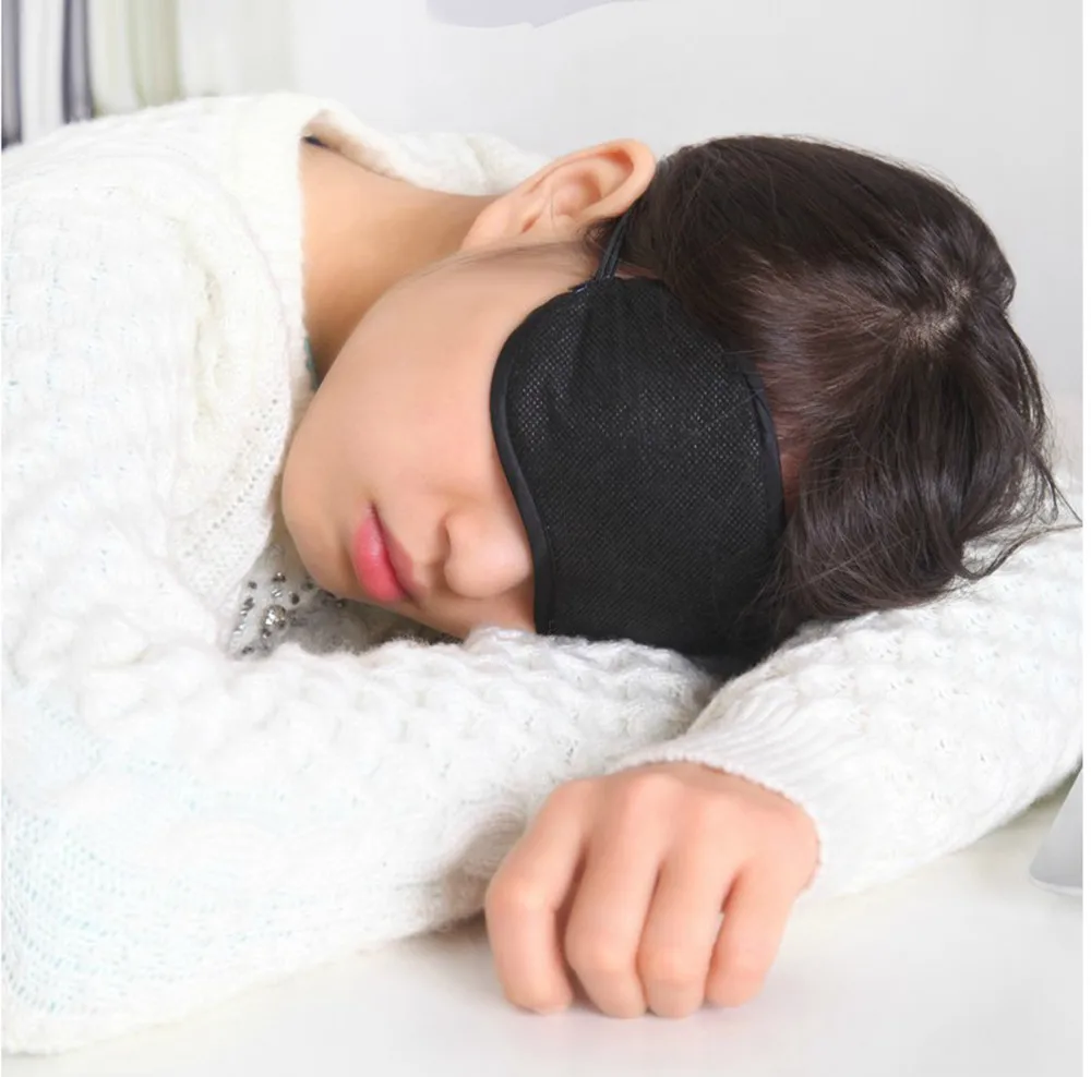 

ISHOWTIENDA 1PC New Pure Silk Sleep Eye Mask Padded Shade Cover Travel Relax Aid For Health Care Relieve Fatigue