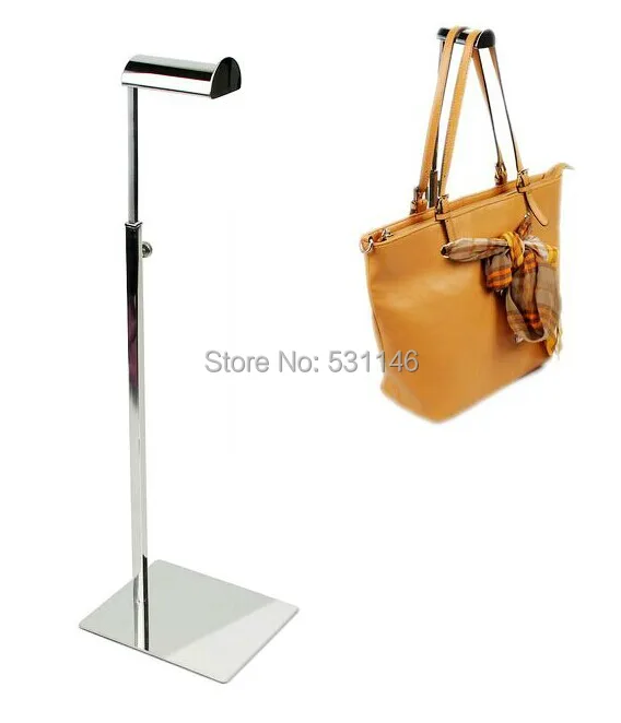 10 Pieces Black Plating Metal Handbag Display Stand Adjustable Handbag Display Rack Women Bag Stand Holder