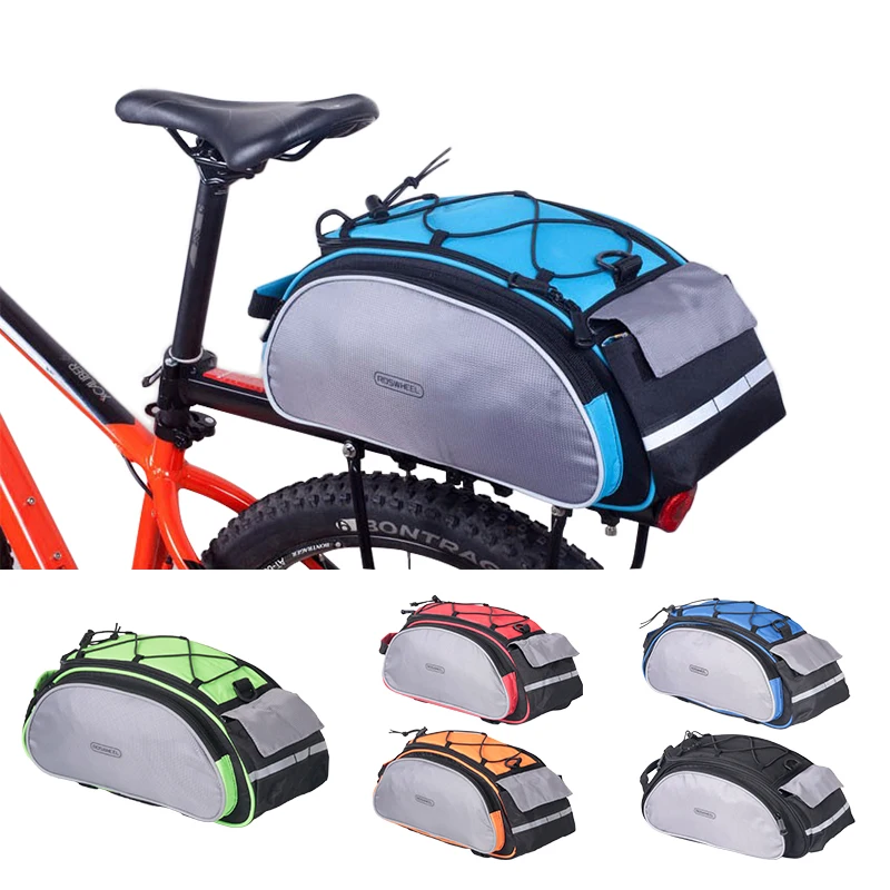 

Bicycle Carrier Bag 13L Rack Trunk Bike Luggage Back Seat Pannier Outdoor Cycling Storage Handbag Shoulder Strip 14541