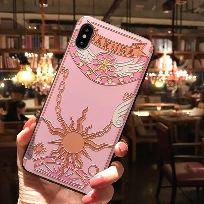 Чехол для телефона Sakura Card Captor для iPhone XS MAX XR Coque Мягкая силиконовая задняя накладка из ТПУ чехол для iPhone X 8 7 6S 6 Plus чехол Capa