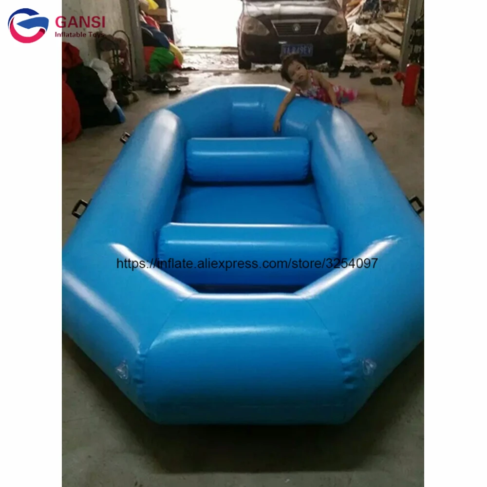 

Heavy Duty Inflatable Drifting Boat Hard Bottom Inflatable Paddle Boat For Rescuing